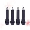 SUPVOX 4 Pezzi Bastone da Trekking in Acciaio Carbonio Tungsteno Nero | Ricambio, Protezione, Maggiore Presa Sul Terreno, Accessorio Resistente All'usura Stile Casuale