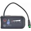 Gettimore Connettore impermeabile 24V-48V per biciclette elettriche, misuratore di potenza LED, tachimetro