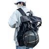 Zqkimzi Borsa sportiva da basket, comodo zaino da pallavolo, grande borsa da calcio con scomparto per palloni, borsa a tracolla per pallavolo, calcio