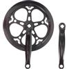Generic Pignone Monoragno per Bicicletta Nero, 52t, Pedivella 170mm | Bici a Scatto Fisso e Pista, Installazione Semplice, Ferro Resistente All'usura, Catena 1/2x3/32