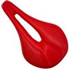 DUANSIYU Sella Bici Sella in fibra di carbonio, sella for bicicletta da strada Mtb Mountain Bike for uomo ciclismo Trail Comfort Races Seat Rosso Bianco