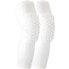 Milageto Maniche Protettive per Ginocchia Spesso, Bianco, Confezione da 2 Pezzi, S, per 17,5-27,5 kg
