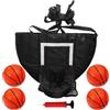 Zqkimzi Tappeto elastico da basket, hoop da basket per trampolino esterno | tappeto elastico per parco giochi per bambini, tempo in famiglia