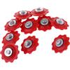 idqwsswt Realizzato in plastica e Acciaio, Leggero e Durevole. Puleggia per | bicicletta compatta con cuscinetto in ceramica, leggera per una guida fluida del deragliatore, ruota guida per catena della