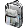 Ungtyb Zaini trasparenti scuola Borsa impermeabile in PVC per i controlli di | Zaino Leggero Multi Scomparti in PVC per sport, stadio, concerto, festival, palestra, studente, ragazzo e ragazza
