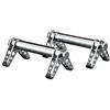 Baoblaze Attrezzatura Fitness Uomo Parallele Push Up Barre Maniglie Allenamento Acciaio Inox 304 Struttura Smontabile Base Antiscivolo Telaio Triangolare, Versione Standard