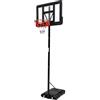 GarveeHome Canestro da basket regolabile per interni ed esterni, da 5,2 a 10 piedi, sistema da basket portatile per bambini e adulti, con tabellone infrangibile da 44 pollici, 2 ruote base riempibile