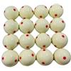 Fonowx 16 Pezzi Palline da Biliardo Standard Finitura brillante e Liscia, P da Biliardo con rosso, Regolamentare, per namento, sala gioco