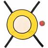 Amagogo Bersaglio Elastico con Pallina Tile | Compattabile, Educativo, Set da Gioco All'aperto, per Asilo, Giallo