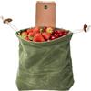 Mimdixy Custodia per foraggiamento in pelle PU, borsa pieghevole per funghi | Buste per esca da cintura, 8,9x8,3 pollici Borsa per raccolta frutta, raccolta, attrezzatura Bushcraft per escursionismo