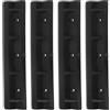 JOINPAYA 4 Pezzi Ganci per Sedile Kayak Clip, Supporto Stabile in PVC Nero | Design Antiscivolo e Resistente alle Intemperie, per Yacht e Barche da Pesca All'aperto