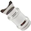 Wodsty Perno a mezzaluna in alluminio aeronautico per ABU 1500/2500/2501/1601/2601 Mulinello tamburo, argento, ricambio mulinello da pesca