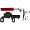 QOXEZY Pompa per bicicletta portatile 120 PSI ad alta pressione per mini pompa per MTB bici da strada - Pompa per ciclo compatta con manometro a doppia valvola testa rossa