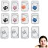 Prleqpro Set di 12 pinze nasali impermeabili per nuoto - comode clip in silicone per adulti e bambini dai 7 anni - accessori antiscivolo per nuoto, immersioni, acquagym, apnea