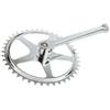 CSM Guarnitura Sport a chiavella - Lunghezza pedivella 170mm / 46 Denti per Bicicletta