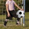 Hidyliu Pallone da calcio per allenamento di squadra, in PVC, design bianco e nero, ideale per giochi indoor e outdoor, 263,7 g