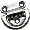 VXDEFP Anello a D da 6 mm con Piastra Pieghevole Pad Eye Deck Lashing Ring Staple Cleat for Accessori for Barche a Motore e Yacht marini Yacht in Mare Aperto