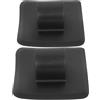 SHINEOFI 2 Pezzi Supporto Motore Fisso, Base Nera in Plastica | Braccio di Fissaggio per Motore o Motore, Leggero, Facile da Usare, per Barca e Canoe