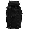 BRIGHTFUFU Zaino da 80l in Oxford e Nylon per Escursioni | Cintura Vita Personalizzata, Molte Tasche, Uso Pratico, Assorbimento Urti, Nero, per Corsa e Trekking