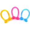 GATHINESS 3 Pezzi Fascia Elastica da Yoga in Silicone per Allenamento Donna | Leggera e Portatile, Comoda sulla Pelle, per Esercizi a Casa e Attività All'aperto Colore Casuale