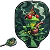 Generic pickleball Racket Case Trippy Green Frog With Pipe pickleball Paddle Cover | antigraffio Impermeabile pickleball Covers Per sport L'uso Esterno Fits Most Rackets