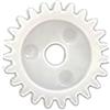 zeroupshop Ricambio per ingranaggi con albero elicoidale da 15 mm per mulinello | Diametro 20 mm, spessore 2,8 mm, vestibilità precisa, materiale plastico, funzionamento regolare