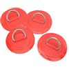 Pwshymi Cuscinetto con a D per Gommone in PVC, Resistenza Durevole di 8 Cm | 4 pezzi, acciaio inossidabile, installazione semplice, accessori per kayak, adesivo ruvido