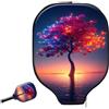 Generic Neoprene Paddle Cover Glowing Tree By Calm Water pickleball Paddle Cover | Impermeabile Universale Neoprene Paddle Case Per uomini e donne Fits Most Rackets sport