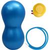 SHINEOFI Palla da Yoga a Arachide in PVC 45x90 CM con Pompa | Spessa e Resistente, Supporto Sicuro e Confortevole al Tatto, per Allenamento e Danza, Blu