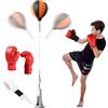 Generic Sacco da boxe Reflex Bag Standing Speed Bag | Con base a molla regolabile in altezza per allenamento di calci, per esercizi di salute fisica, fitness a casa