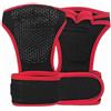 Akozon Guanti per sollevamento pesi con avvolgimento del polso Guanti da allenamento antiscivolo senza dita per powerlifting, pull-up e allenamento Tessuto premium e design traspirante con mano aperta
