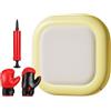 Generico Sacco Boxe da Parete Portatile Antiscivolo Assorbente d'urto Gonfiabile | Kit Punch Pad ad Aria per Adulti per Palestra, Ufficio, Garage, Seminterrato, Camera da Letto, Sala Giochi, Studio, Giardi