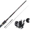 JATSUI Combo Pesca per Tecniche Verticali, Vertical Jig - Canna Jatsui Intrepid Jigger Type C + Mulinello Tica Force Jig