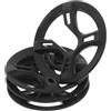 GATHINESS 4 Pezzi Copripignone Bici Nero in Plastica a 4 Fori con Viti | Protezione Completa per Corona e Pignone, Design Ispessito, Leggero e Portatile, per Ciclismo All'aperto