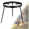 WSNDM Treppiede Telaio In Ferro, 33 * 33 * 25cm Supporto Per Braciere Da Esterno, Portatile Rastrelliera Per Pentole Per Esterni Cucina Ghisa Forno Olandese Griglia, Treppiedi Da Campeggio Nero