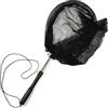 Namaka® Guadino da Pesca Telescopico a Racchetta - Alluminio Anodizzato - Maglia Cotone 6 mm - Allungabile fino a 76 cm - Fodero Clip Incluso