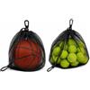 Chixenn 2 Pezzi Borsa per Palloni, Sacca Porta Pallone in Rete con Coulisse, Zaino Portatile da Basket Calcio Pallavolo Rugby Tennis, Accessorio Sportivo per Allenamento, Scuola e Tempo Libero