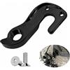 LSYYYYY 1 leva del cambio Shimano, cubo, occhiello del cambio Uhd, albero del cambio, in lega di alluminio, nero, con 2 occhiello del cambio, gancio posteriore per bicicletta, per mountain bike, bici