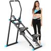 MINENICE Stair Stepper per esercizi di casa, palestra, Vertical Climber per allenamento di tutto il corpo, Compact Folding Cardio Esercizio Climber con passo esteso, manubrio e pedali regolabili