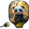 Generic Neoprene Paddle Cover Panda On Mossy Tree Branch pickleball Paddle Cover | Universale antigraffio pickleball Racket Case Per Fits Most Rackets L'uso Esterno uomini e donne