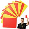 Nify Confezione da 10 cartoni arbitriali - Cartone rosso e giallo calcio in plastica flessibile e impermeabile, attrezzatura per allenatori e arbitri