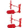 SUPVOX 2 Pezzi Chiave di Arresto Emergenza per Tapis, Inserto Doppio Rosso | Plastica e Lamina di Rame, Installazione Semplice, Compatibilità, Ricambio per Attrezzi Fitness