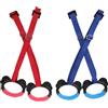 NAMOARLY 2 Paia Anelli Ginnici Regolabili, Uso Domestico, Plastica | Nylon e Ferro, Presa Antiscivolo, Facile Regolazione, Due Coppie Incluse, per Allenamento Indoor