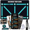 STRDML Tappeto Allenamento Calcio 90 x 60 cm Antiscivolo con 42 Video | Kit Dribbling con Cintura di Rimbalzo, Calze e Borsa, Idea Regalo Calcio per Bambini e Ragazzi