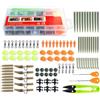 NexRen Kit attrezzi per pesca alla carpa, 110 pezzi, ganci in plastica trasparente | Set essenziale da 110 pezzi, include girelle, ganci, perline, viti per esche, attrezzi versatili per la pesca alla carpa