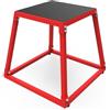 GarveeHome Stackable Steel Plyometric Jump Box Set - Multi-Height 12/18/24/30in Platforms - Anti-Slip Surface - Dur