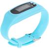 KONTONTY Bracciale Contapassi Batteria Ag10 Multifunzione Blu in Silicone | Misurazione dei Passi, Materiale Delicato sulla Pelle, Accessorio Incluso, Uso Quotidiano, Sport e Corsa