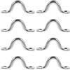 TOYANDONA 8 Pezzi Occhiello Curvo in Acciaio Inox 316 Resistente all'Acqua per Kayak e Canoa Design Ergonomico e Sistema di Fissaggio Sicuro per Accessori Nautici
