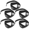 HEMOTON 5 Pezzi Guaina Termorestringente Nera per Frecce, Manutenzione Arco | Neoprene, Resistenza All'abrasione, Facile da Installare, per Piume e Aste nella Manutenzione