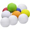 Sosoport 10 Pezzi Pallina da Golf da Allenamento in Gomma | Uso a Scuola e Casa, Aiuta Velocità, Distanza e Precisione, Design Elastico Colore Casuale